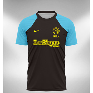 เสื้อกีฬาแขนสั้น ลายทีม Inter Training 2023 2024