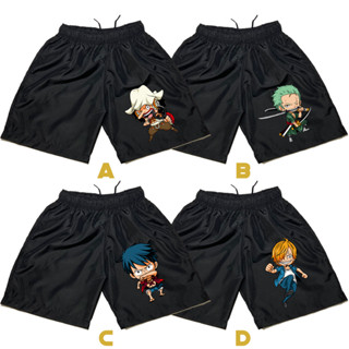 กางเกงกีฬาขาสั้น ลายการ์ตูนอนิเมะ one piece Kolor Volleyball Badminton Jogging Boxer สําหรับผู้ชาย และผู้หญิง