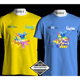 เสื้อยืด ประเภท 13 แขนสั้น พิมพ์ลาย LIVIN BY MANDIRI