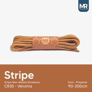 Mr Shoelaces CR35 เชือกผูกรองเท้า ทรงกลม ลาย Velutina ขนาด 5-6 มม. 80 ซม. 90 ซม. 100 ซม. 120 ซม. 150 ซม. 200 ซม.