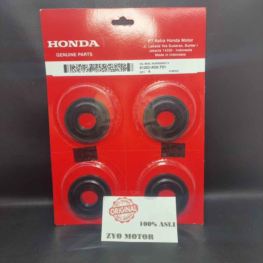 ซีล KRUK AS VARIO BEAT SPACY SCOOPY 100% ORIGINAL AMH 91202-K50-T01 ต้นฉบับ