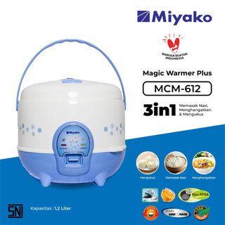 Magic Com Miyako MCM612 Rice Cooker3 in 1 - Magic Warmer Plus 1.2 liter