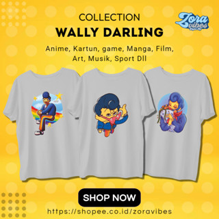 เสื้อยืด พิมพ์ลายอนิเมะ Wally DARLING สุดเท่