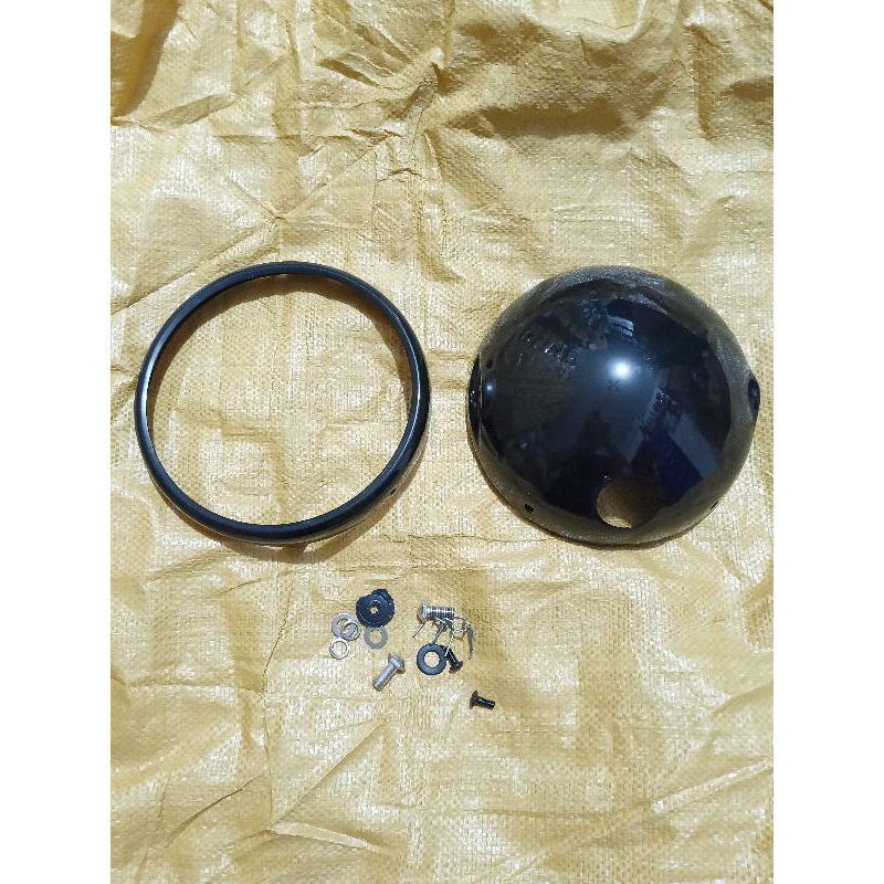 DAYMAKER HEADLIGHT SHELL IMPORT ORIGINAL 7 INCH BLACK ANTI-RUST