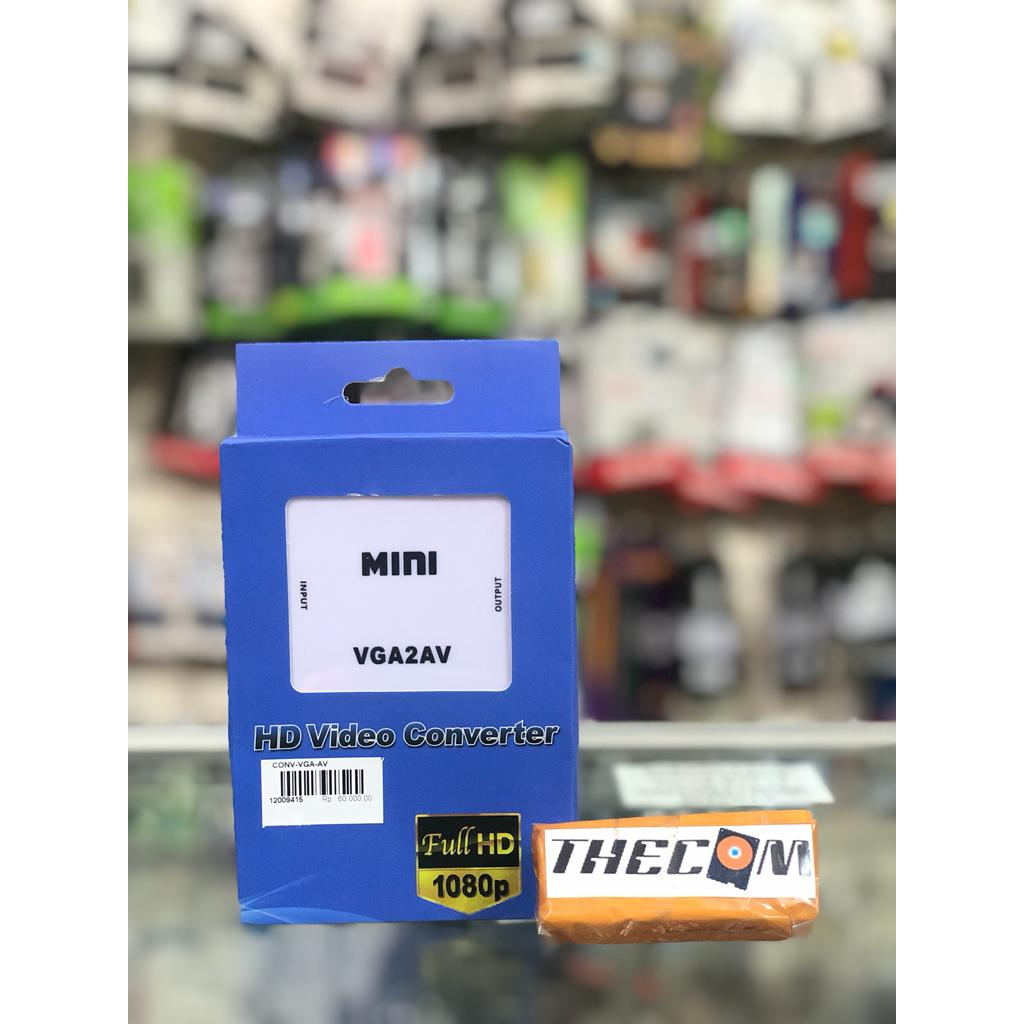 ตัวแปลง VGA เป็น AV - กล่องมินิตัวแปลง VGA เป็น Rca