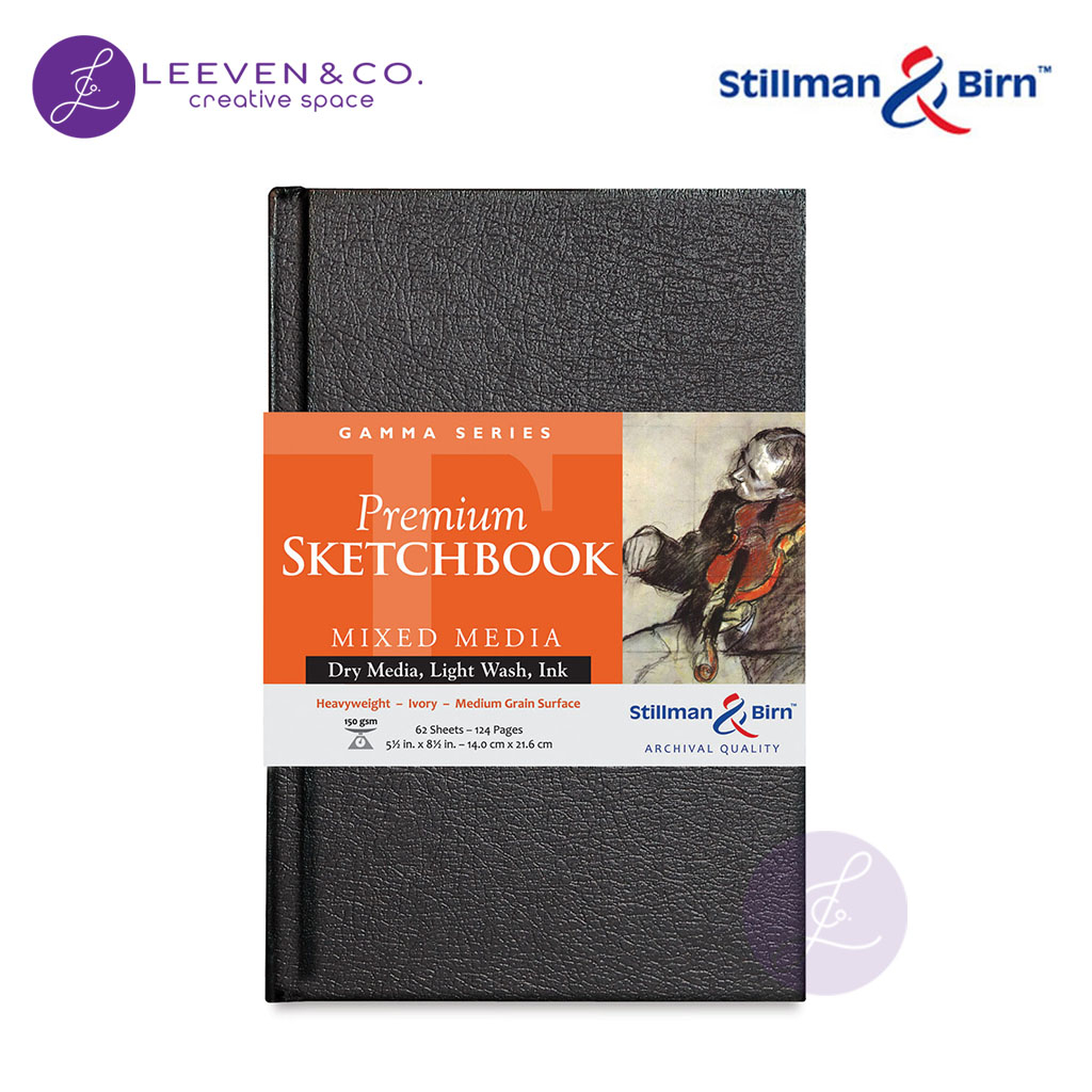 STILLMAN & BIRN 150GSM SKETCHBOOK HARDBOUND A5 (51⁄2 X 81⁄2 INCH) PORTRAIT 62 แผ่น