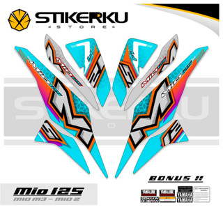 สติกเกอร์ MIO 125motif 3 STICKER MIO M3 Z 125 SOLARIZ สําหรับติดตกแต่ง ลิสต์ เสา เรียบง่าย