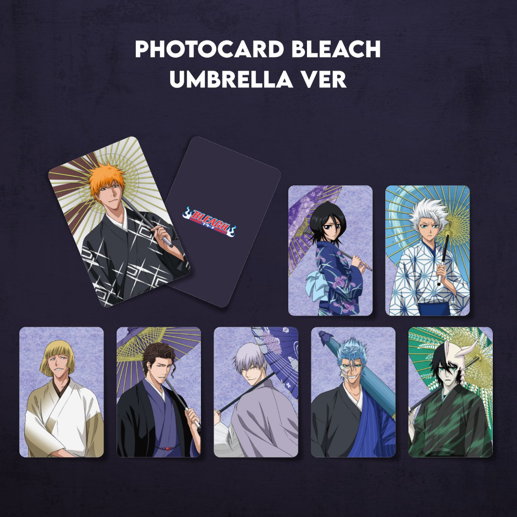 การ์ดรูปถ่ายตัวละครอนิเมะ BLEACH (Umbrella Ver)