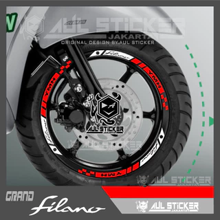 YAMAHA NEW GRAND FILANO FRONT REAR RIM STICKER (kc.033)