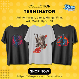 เสื้อยืด พิมพ์ลายภาพยนตร์ THE TERMINATOR