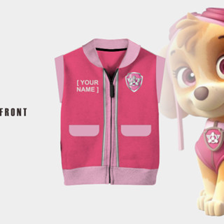 เสื้อกั๊ก แบบนิ่ม พิมพ์ลาย Skye Paw Patrol แบบหนา สําหรับเด็ก