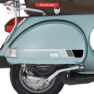 สติกเกอร์ ลาย Utah Vespa สไตล์คลาสสิก สําหรับติดตกแต่งรถยนต์ Vespa