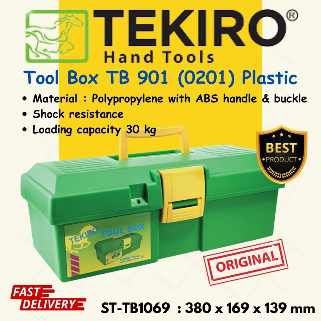 Tekiro กล่องเครื่องมือ TB 901 0201 กล่องเครื่องมือพลาสติก รับประกันคุณภาพ