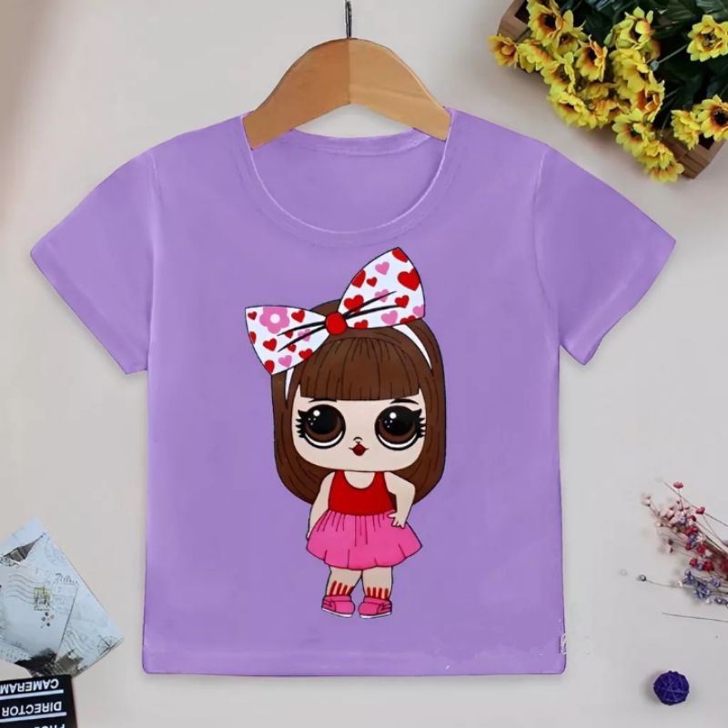 GIRLS เสื้อยืด AGED 1-10 YEARS RAINBOW RIBBON//SB,