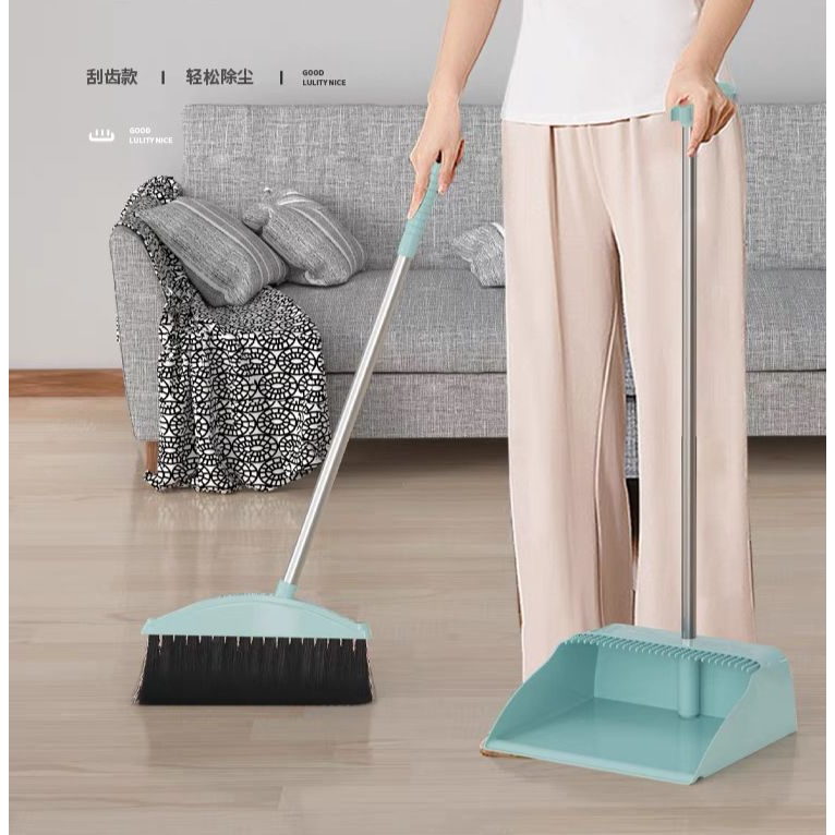 INDOLINE - 2-IN-1 FLOOR BROOM AND DUMP CLEANING TOOL SET - PRACTICAL HOUSEHOLD FLOOR BROOM SET DUSTP