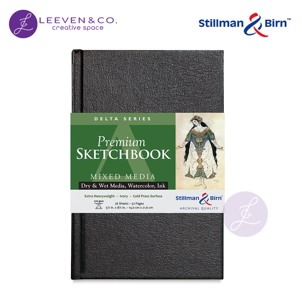STILLMAN & BIRN 270GSM SKETCHBOOK HARDBOUND A5 (51⁄2 X 81⁄2 INCH) PORTRAIT 26 แผ่น