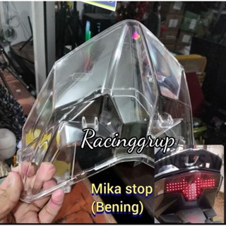 Mika STOP Vario/MIKA STOP LAMP ฝาครอบไฟท้าย กระจกไมก้า คุณภาพสูง สําหรับ HONDA Vario 125 150 CBS ISS SP KEYLESS Vario CLICK LED SYSTEM 2018-2023 ควันบุหรี่ และสีใส Mica Thick PNP HONDA Vario Brake STOP ฝาครอบไฟ