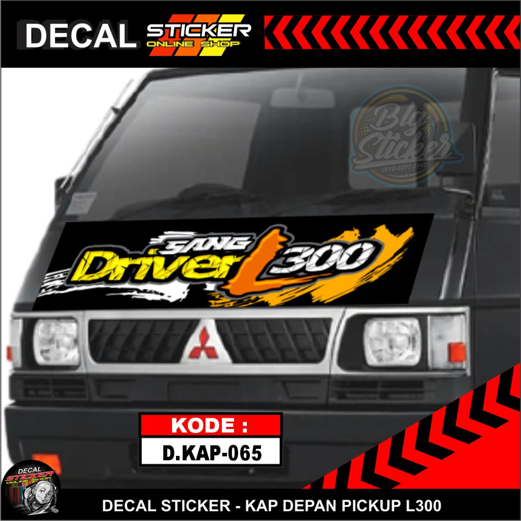 L300 DRIVER HOOD STICKER PICUP DECAL COOL VARIATION STICKER
