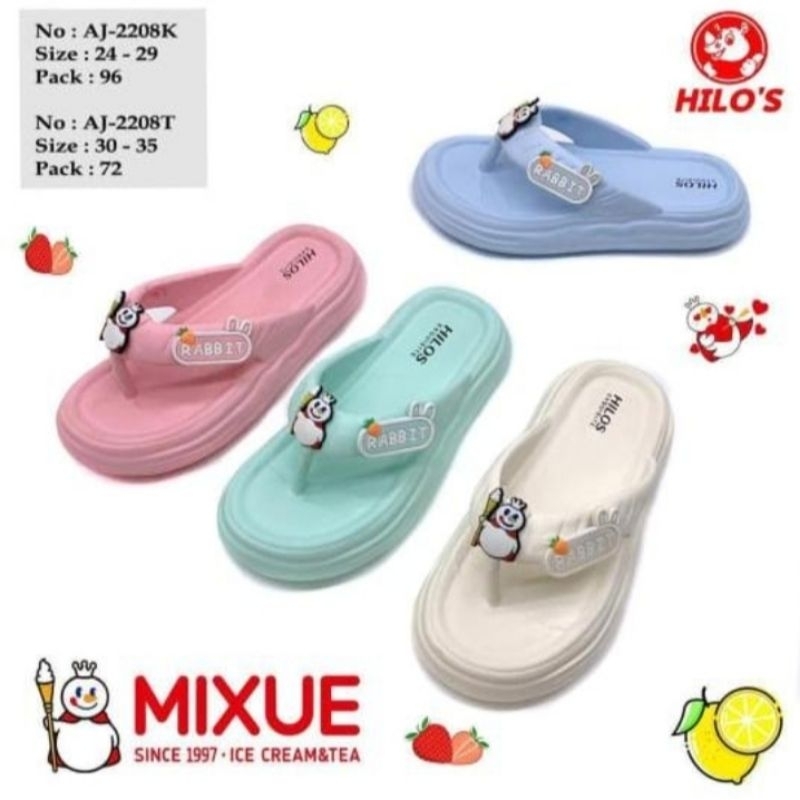 รองเท้าแตะเยลลี่รองเท้าแตะสําหรับเด็กผู้หญิง Mixue Character
