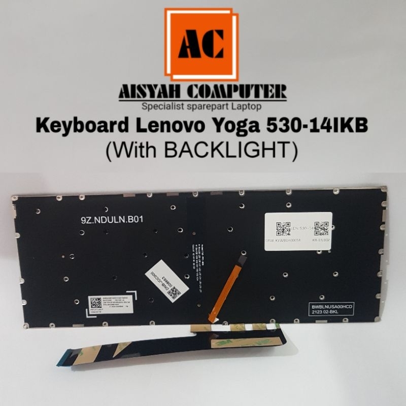 คีย์บอร์ด พร้อมแบ็คไลท์ สําหรับ Lenovo yoga 530-14ARR Lenovo ideapad C340-14IWL
