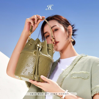 Jims HONEY IRIS BAG ของแท้ กระดุมผ้าพันคอ กระเป๋าสลิง สําหรับผู้หญิง