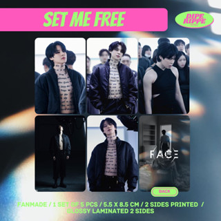 Bts PHOTOCARD - JIMIN SET ME FREE LIKE CRAZY FACE