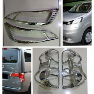 ชุดไฟหน้า โครเมี่ยม พร้อมเบรกหลัง สําหรับเรือ Nissan evalia crome