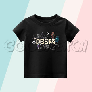 ใหม่ เสื้อยืด ลาย ROBLOX DOORS สําหรับเด็ก