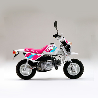 Stikcer สติกเกอร์ Honda Monkey Z50R Pink Cyan Hatesix