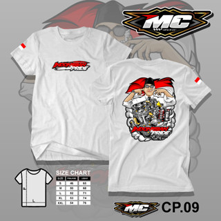 Kaos Racing มอเตอร์ สไตล์อินโดนีเซีย สําหรับผู้ชาย MC CP.09