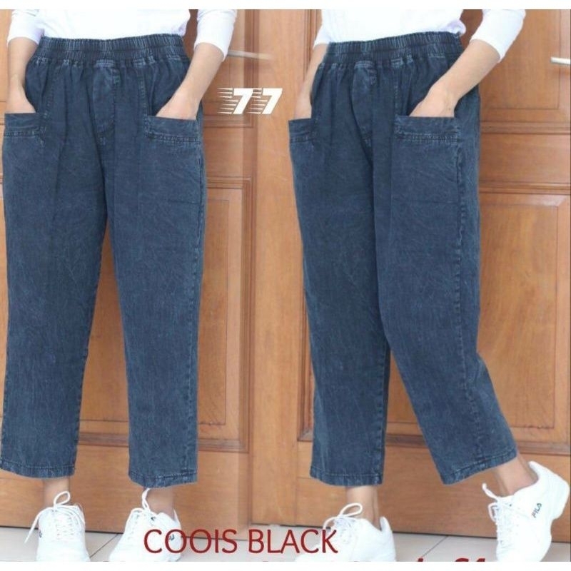 Monica Baggy Pants - กางเกง Baggy Snow / BOYFRIEND Jeans Pants Washed Jeans Material