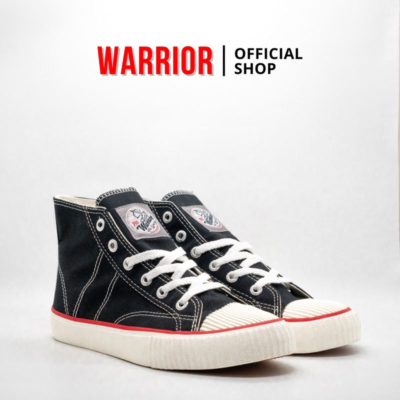 รองเท้า Warrior Pro Classic Black White HC - รองเท้านักเรียนนักรบ