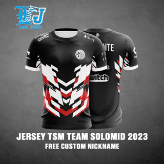 เสื้อกีฬาแขนสั้น ลายทีม TSM SOLOMID 2023 GAME DOTA 2