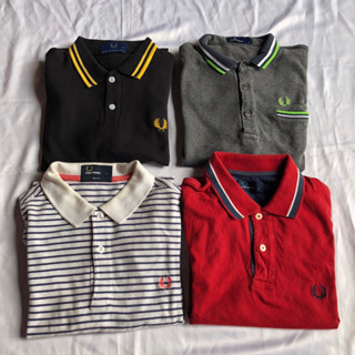 เสื้อแจ็กเก็ตลําลอง คอปกโปโล ลาย fred perry supporter ori