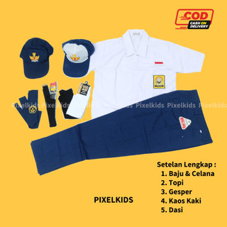 Setelan Super Lengkap Seragam Sekolah SMP LAKI BAJU PENDEK CELANA PANJANG Cowok Laki-Laki | SERAGAM SEKOLAH |