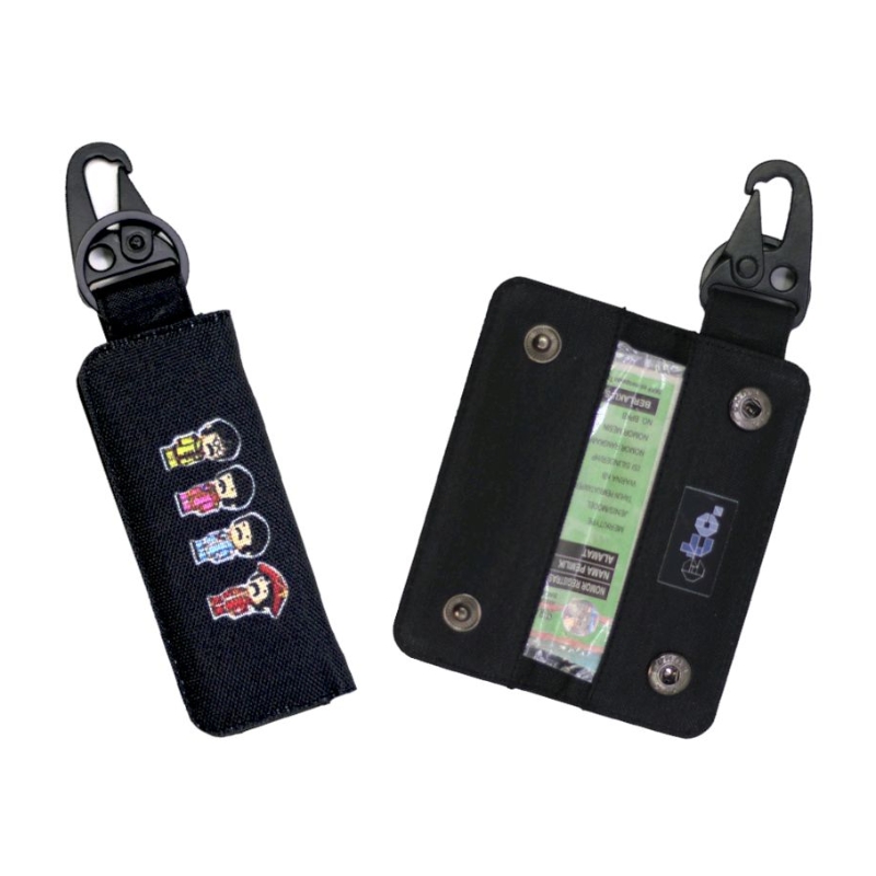 GANTUNGAN STNK WALLET CARBINER CAR MOTORCYCLE KEYCHAIN MOTIF - DSC004