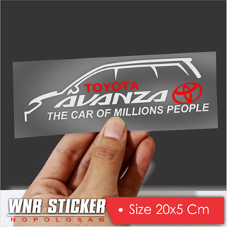 สติกเกอร์ตัดกระจกรถยนต์ สําหรับ Toyota Avanza The Car Of Million