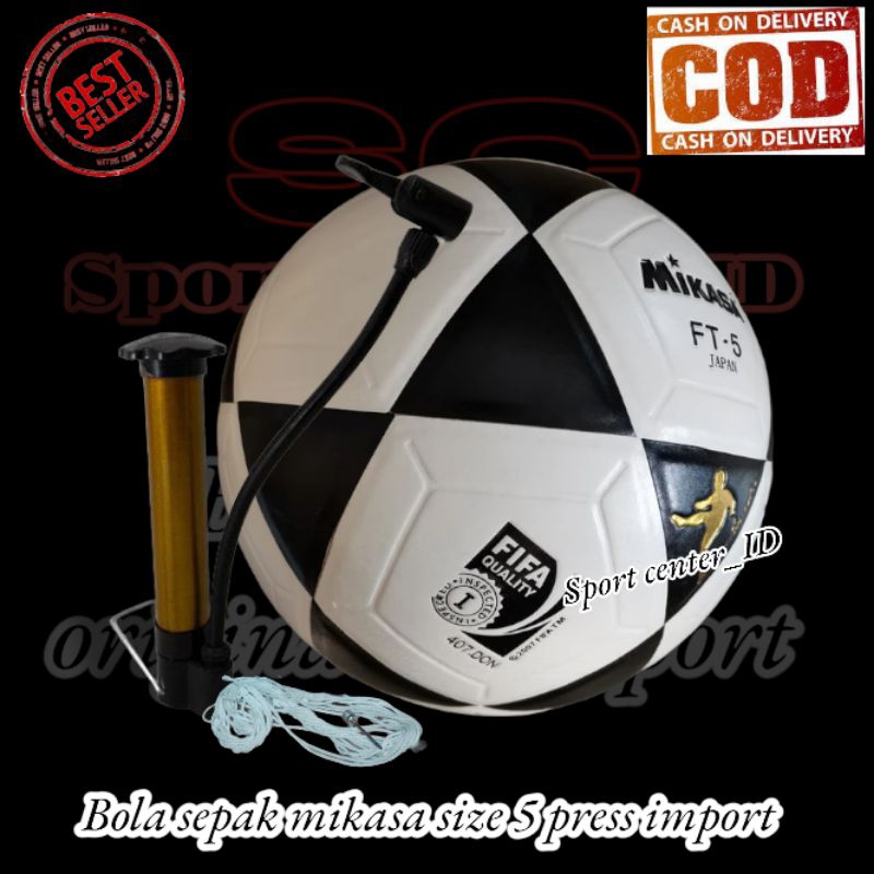 Mikasa Football Mikasa FT-5 Original Import ขนาด 5 Grantis Pump