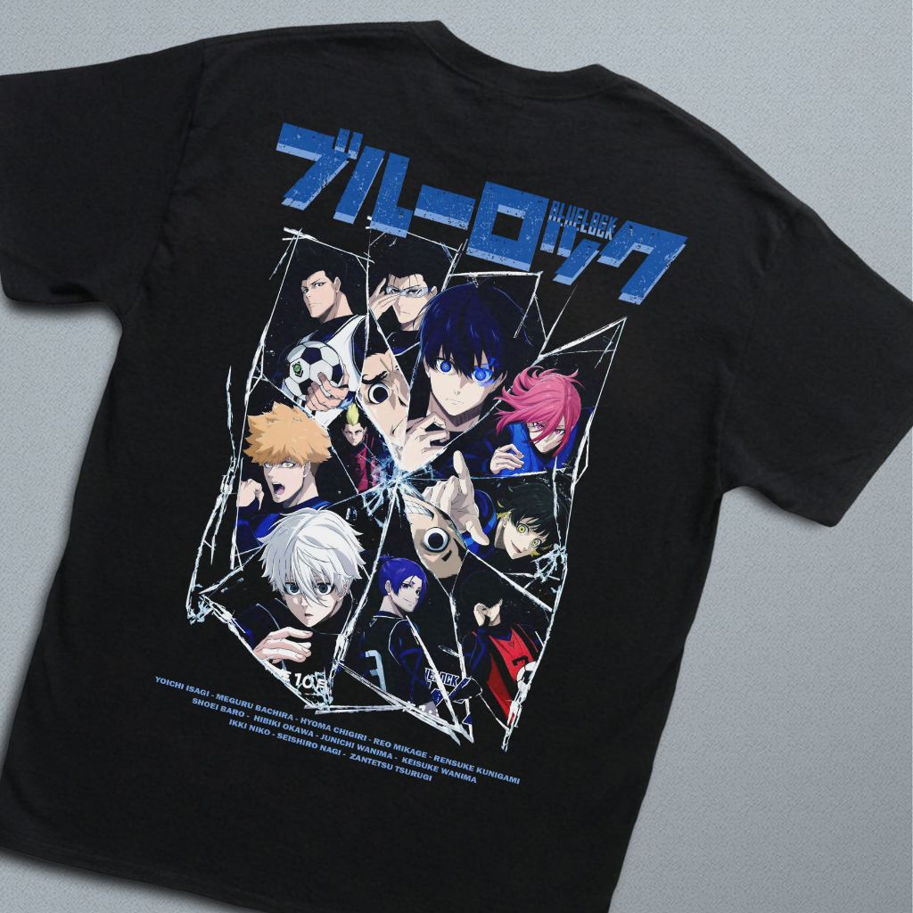 เสื้อยืดอนิเมะ Blue Lock พรีเมี่ยม