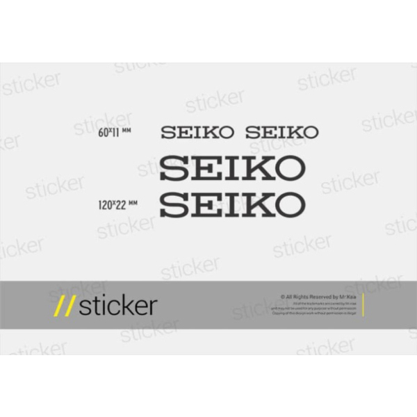 Seiko - สติ ๊ กเกอร ์ ตัด Oracal LIMITED EDITION