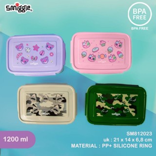 Smiggle กล่องอาหารกลางวัน 3 ช่อง ขนาด 1200 มล.