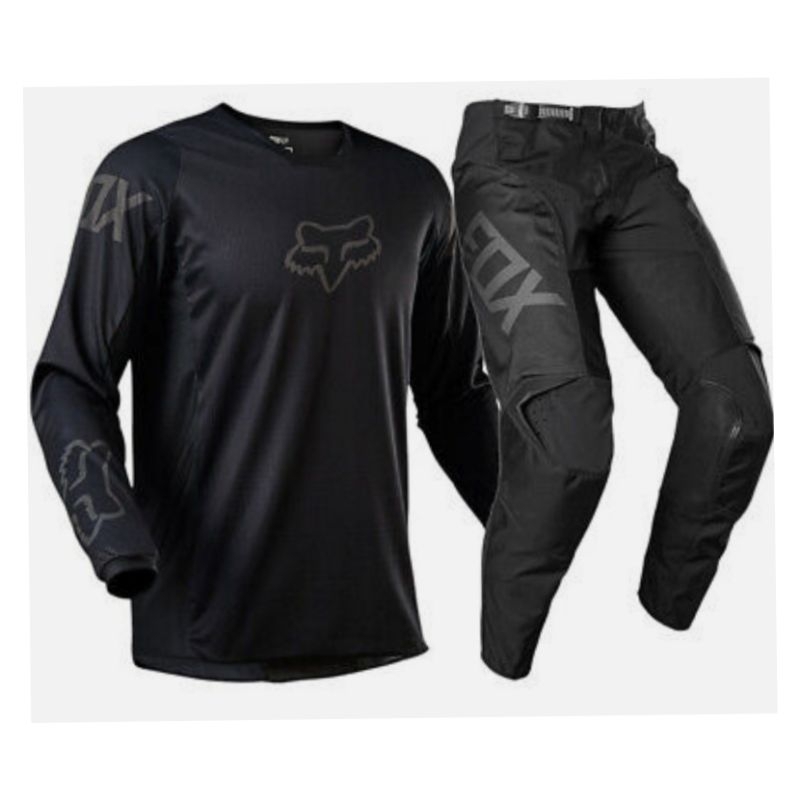 เจอร์ซีย์ชุดกางเกงเจอร์ซีย์การพิมพ์เต็มรูปแบบ Trail Motocross Touring Adventure Cross Black 13