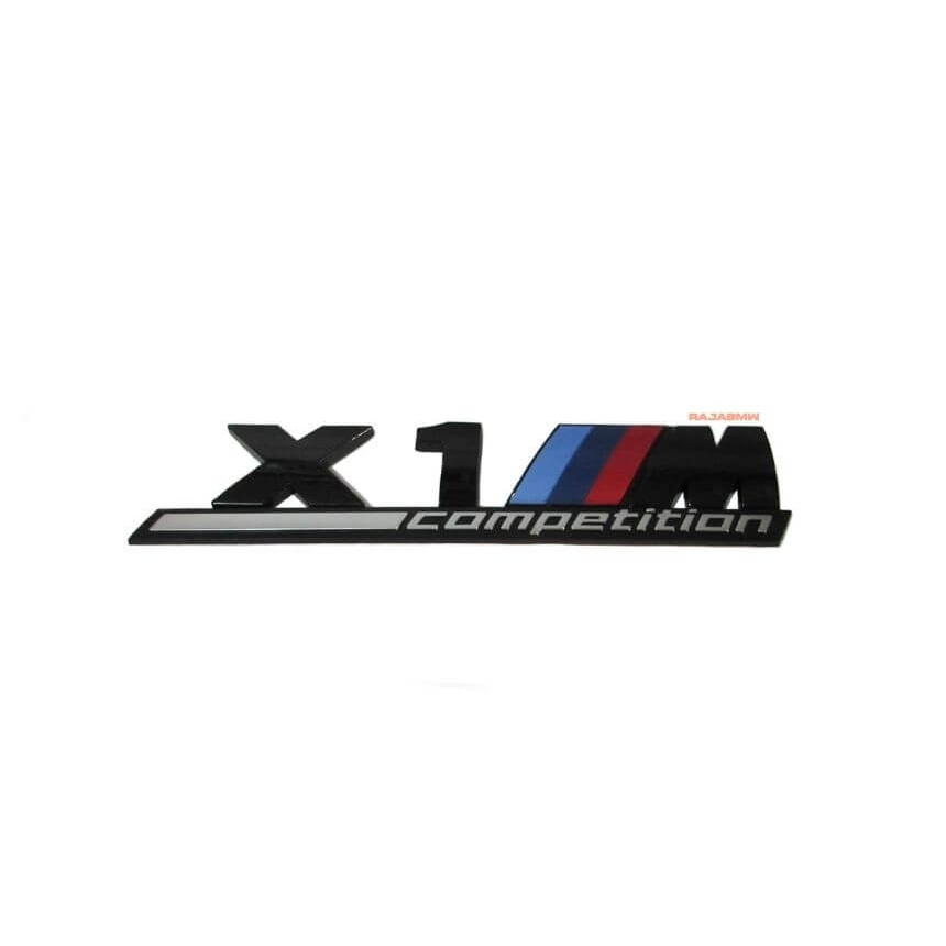 X1 ///M Competition สติ๊กเกอร์ดําเงาขนาด 17.5x4ซม