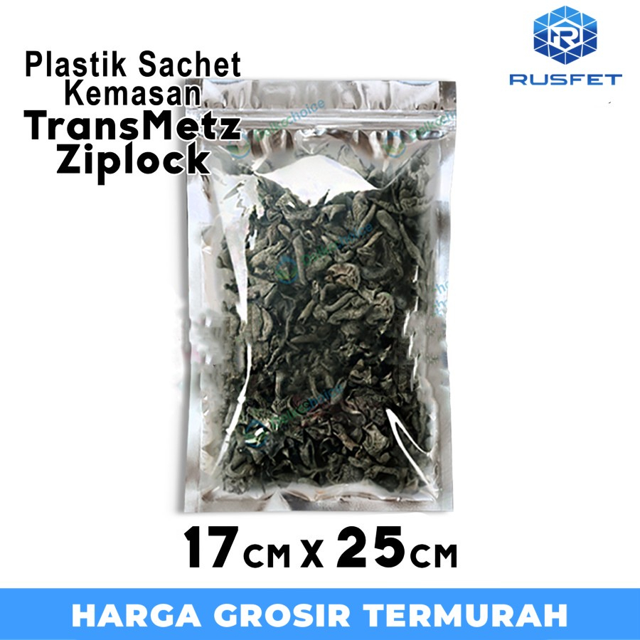 TRANSMETZ PACKAGING 17 ซม. x 25 ซม. ZIPLOCK ซองพลาสติกใส