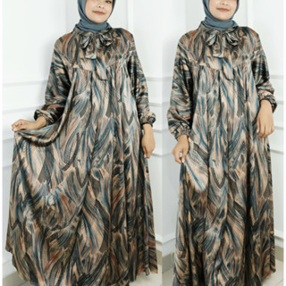 ARMANI Gamis VINTIAN DRESS BO SIZE M L XL XXL ชุดเดรสสั้น สีแดง สีเทา สีเขียว สไตล์เกาหลี สําหรับผู้หญิงมุสลิม