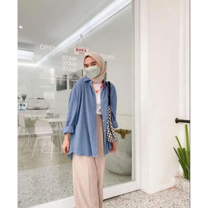 Kemeja Womens Large Linen Shirt Olivia Shirt Linen Pocket