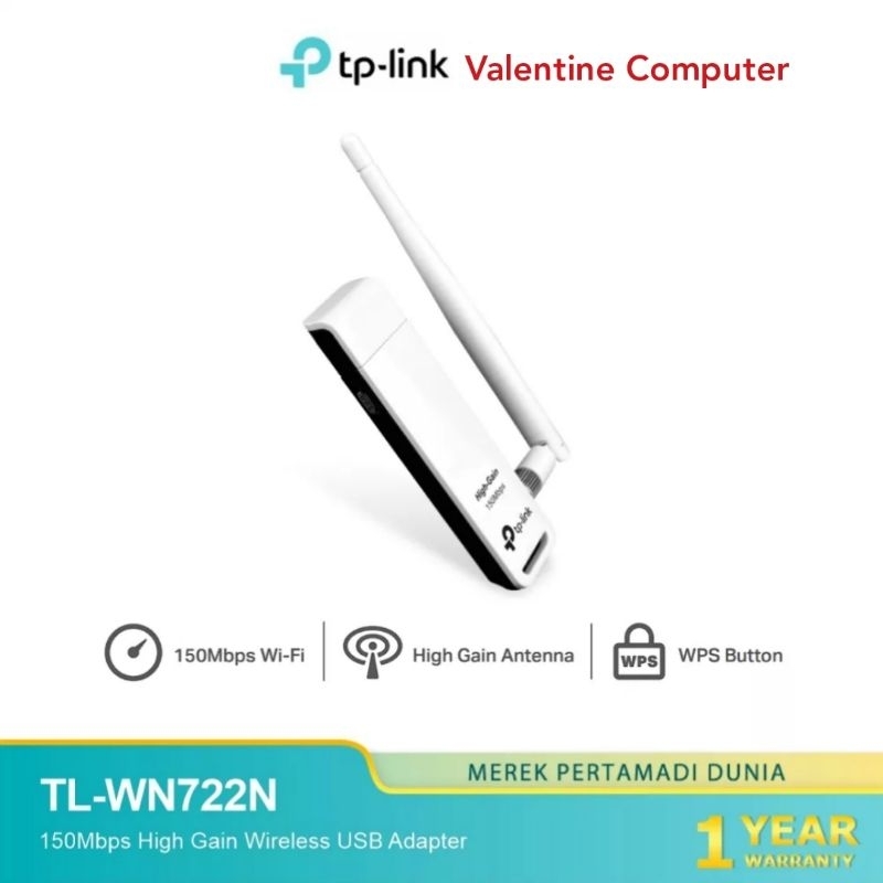TP-LINK TL-WN722N 150Mbps Wireless N อะแดปเตอร์ USB