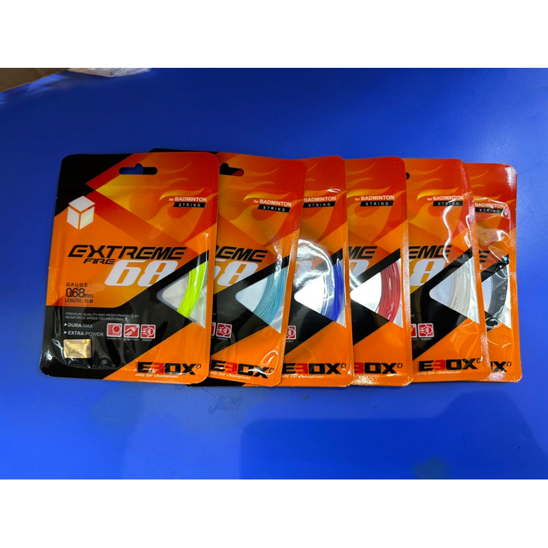 EBOX EXTREME FIRE 68 DURA EXTRA BADMINTON STRINGS