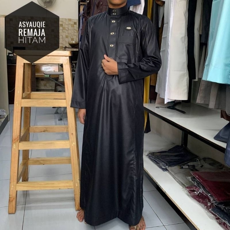 เสื้อคลุมวัยรุ่น ทําจากโพลีเอสเตอร์ ซาอุดิอาระเบีย เสื้อคลุมชาวอินโดนีเซีย / Laboga Moslemshop