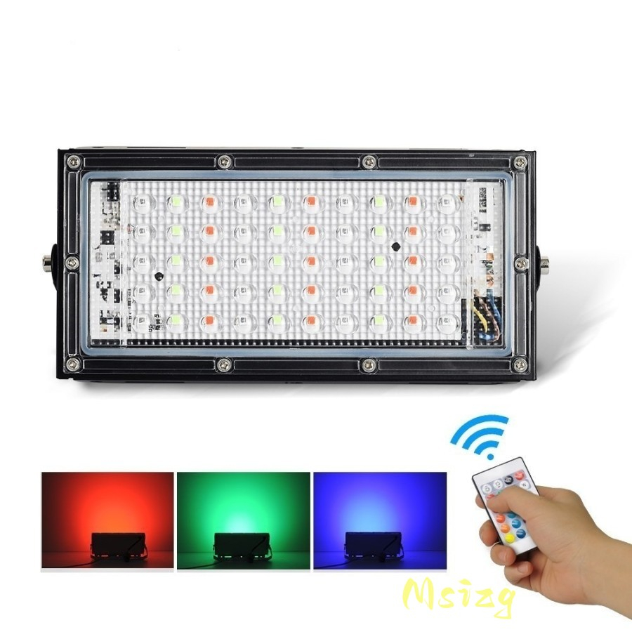 สปอตไลท์ RGB Slim Led 50 วัตต์ ไฟยิงกลางแจ้งสีสันสดใส 50 วัตต์